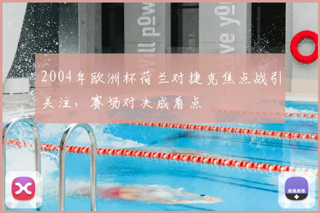 2004年欧洲杯荷兰对捷克焦点战引关注，赛场对决成看点